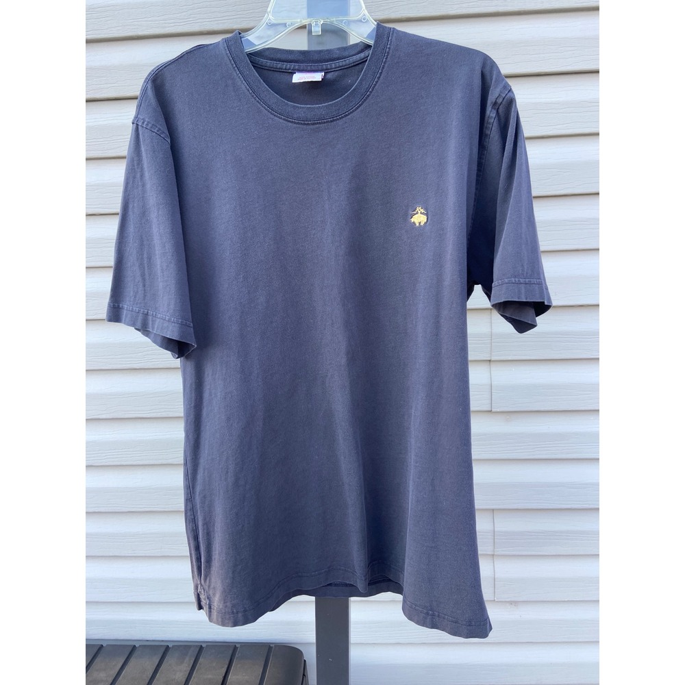 Brooks Brothers 346 Mens XL Navy Blue Cotton Golden Fleece Logo T-Shirt Short